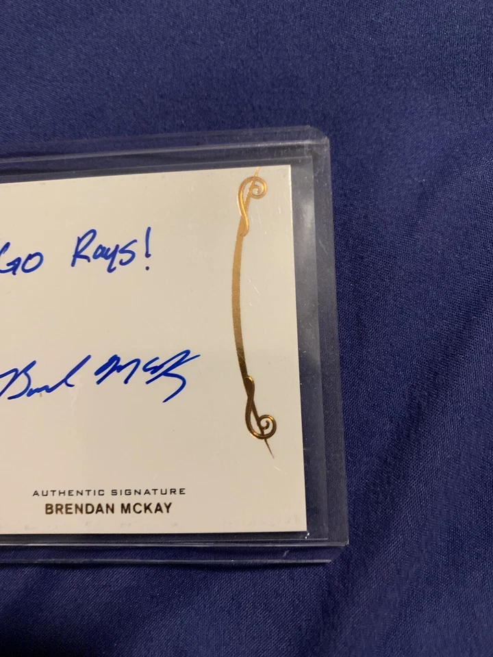 2017 Brendan McKay Leaf Trinity Inscription Auto Autograph Signed Card !!! - Image 3 of 4