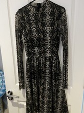 Urban Outfitters Womens Size S P Brown Snake Print Mesh Mini Dress Casual Party