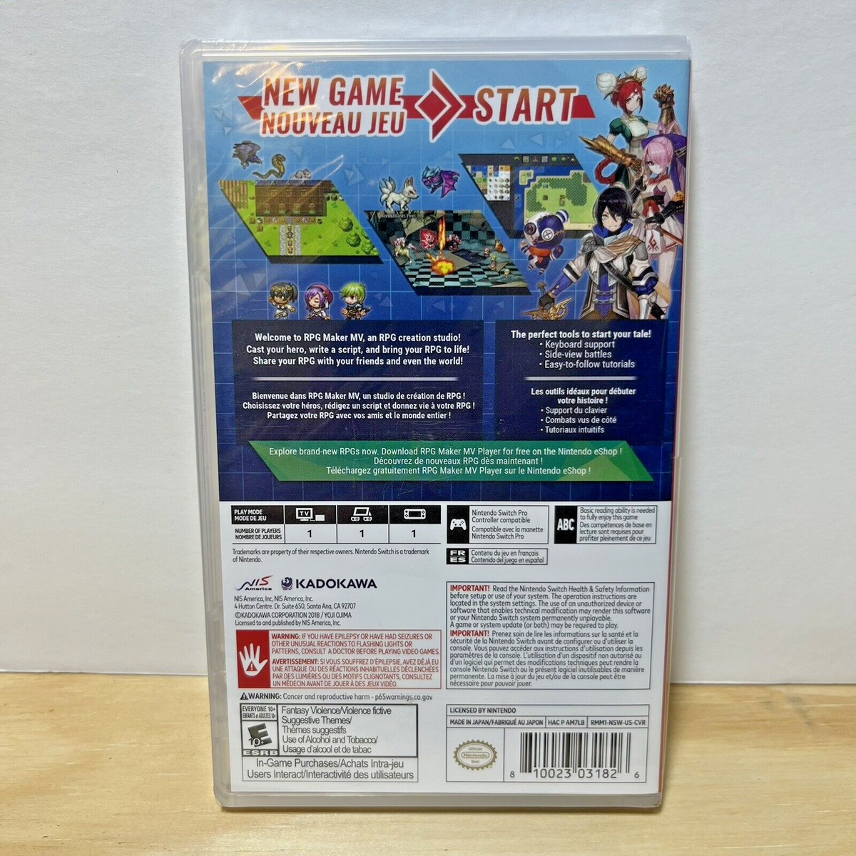 RPG Maker MV Standard Edition Nintedo Switch 2019 810023031826| eBay