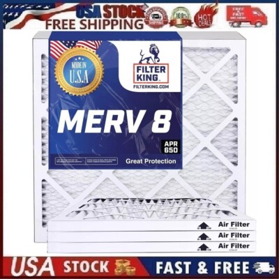 TruFilter 12x12x1 MERV 11 Pleated Air Filter – Made in USA (6-Pack) - Converting LLC TruFilter 12x12x1 MERV 11 Pleated Air Filter – Made in USA (6-Pack) - Converting LLC