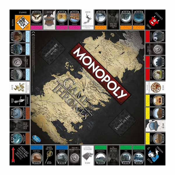 Jeu Monopoly – Edition Spéciale Au Choix ( Game of Thrones , Star Wars , Cars )