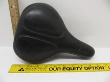 Vintage Black Padded Mesinger Bike Seat Old School BMX Mongoose Webco Redline