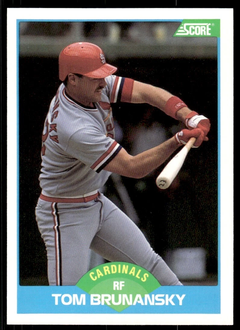 1989 Score Baseball Card Tom Brunansky St. Louis Cardinals #184