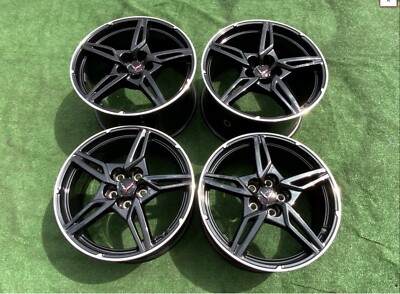 ｖｉｖｉｖｉｖｉ❤️ OEM 2020-2022 Chevy Corvette C8 Carbon Flash Wheels 19