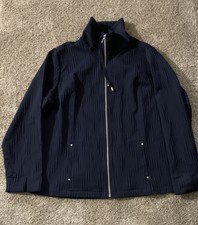 Christopher And Banks Nwt Womens Dark Blue Jacket Xl $49.95 0008593