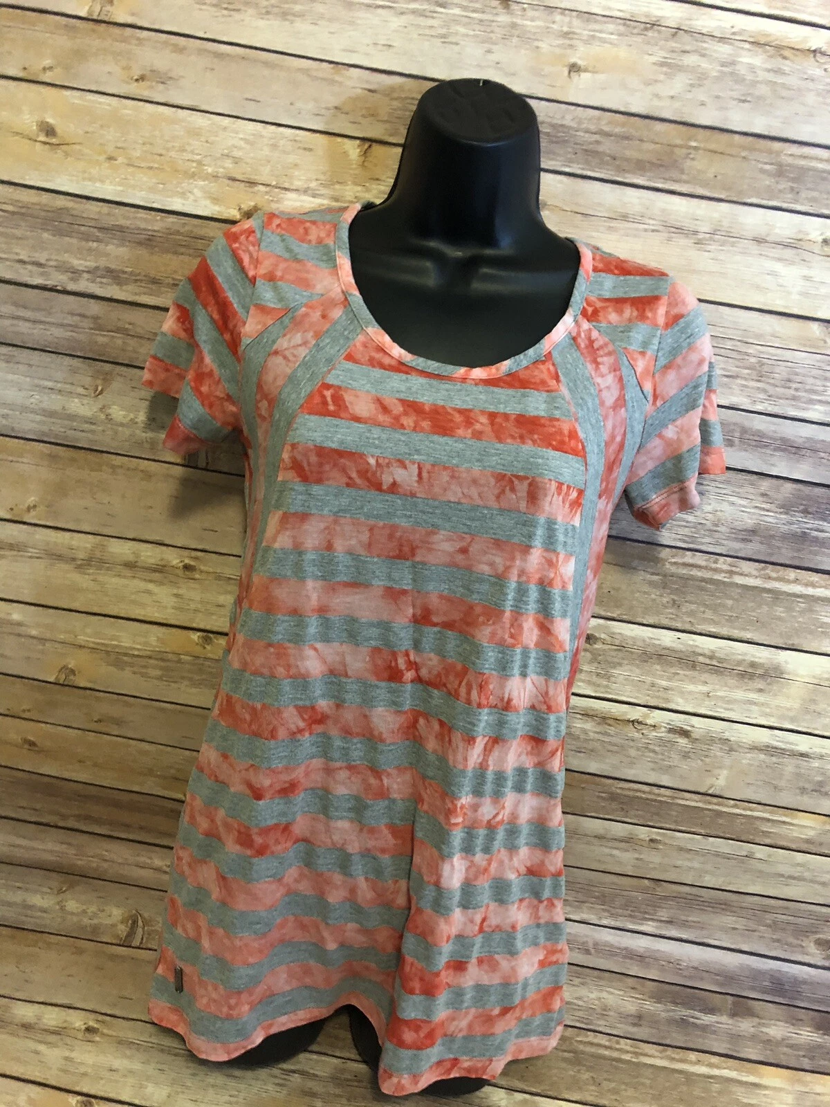lole short sleeve striped blouse casual s/s shirt