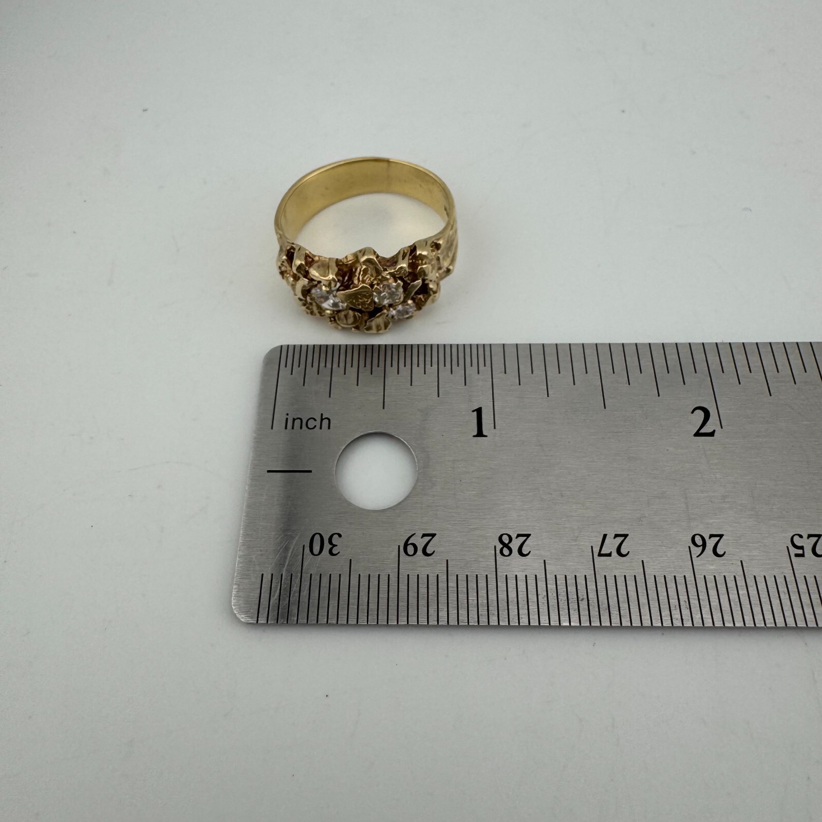 The Original Gold Nugget Ring-Solid 14K Gold-Shop - Free Pick up Ft Worth, TX