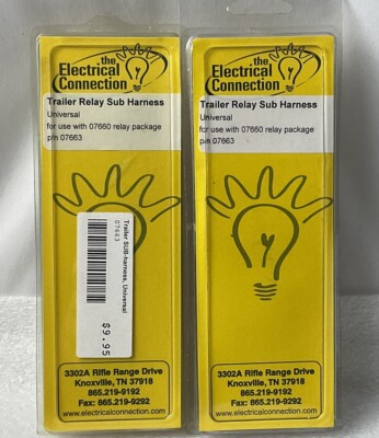 Universal 07663 Trailer Relay Sub Harness Use W/07660 Relay Electrical Connectio