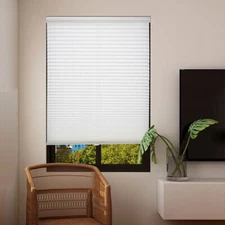 Window Blinds Light Filtering Cordless Cellular Shades-White/Beige-FREE SHIPPING