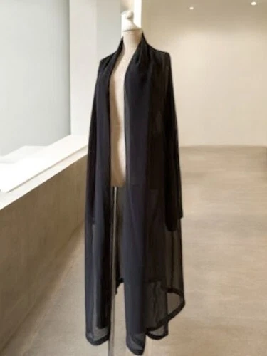 HERMÈS HERMES Cappotto Abito Trasparente Martin Margiela Antracite 1998 AW Taglia: 40 Donna