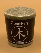 Creativity Wood Element Spiritual Votive Candle