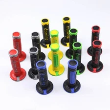 One Pair 22MM Throttle Rubber Hand Grips Pit Dirt Bike 7/8" Handle Bar ATV Buggy