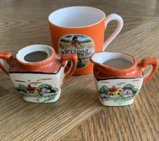Vintage Arizona / Orange Farmhouse Mini Tea Set Made in Japan