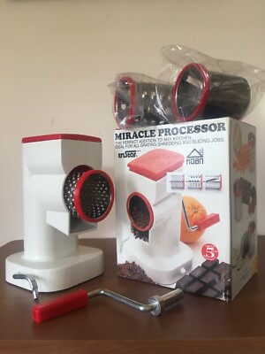 Vintage HOAN 5 Pc Miracle Processor Grater Slicer *NEW in BOX* 