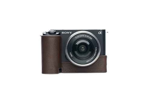 Genuine Real Leather Half Camera Case Bag Cover for Sony ZV-E1 ZVE1 - Picture 30 of 35