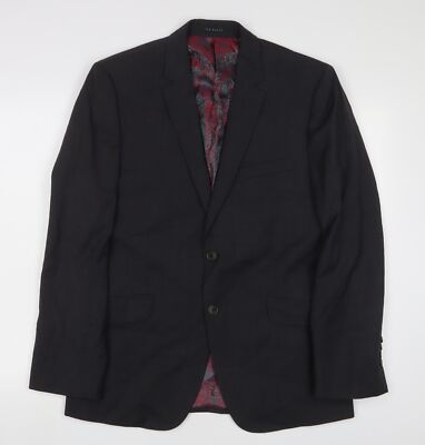 Ted Baker Herren Blazer schwarz, 38R, klassisch formell