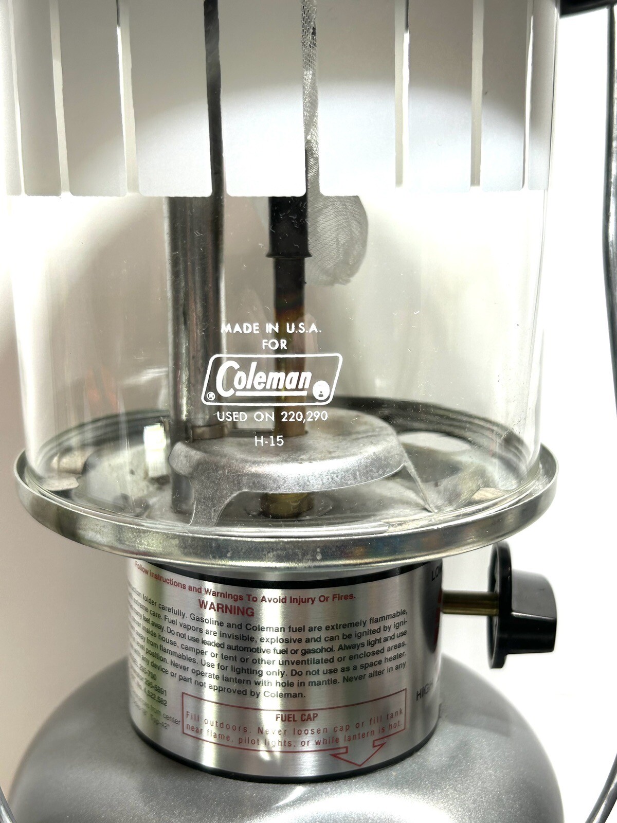 Coleman Lantern. The Powerhouse Unleaded 295. Dual Fuel/Mantle. With