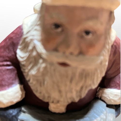 Kurt Adler Santa In Chimney Christmas Shelf Sitter Vintage - Afbeelding 2 van 7