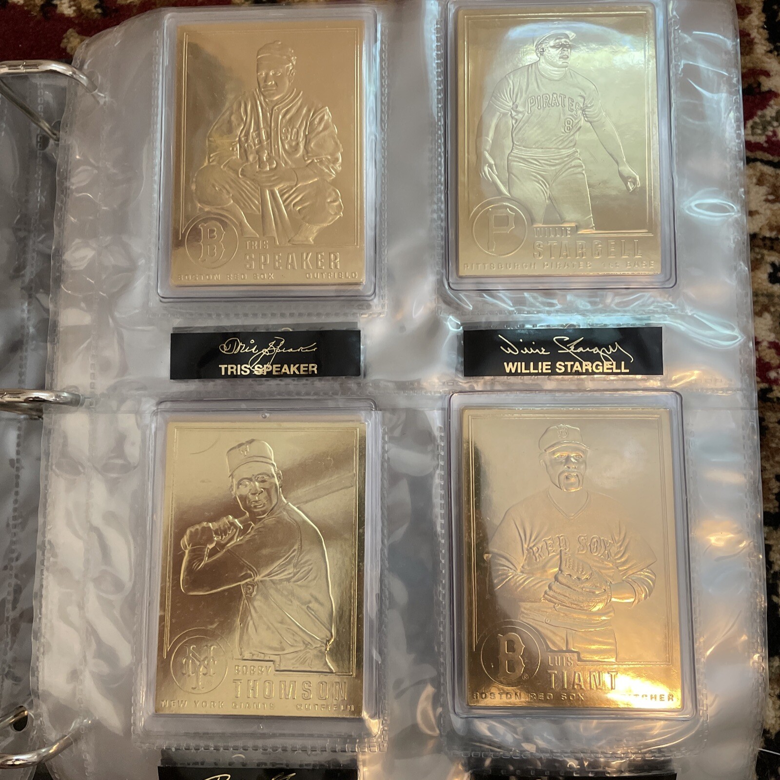 22k Gold Baseball Cards Danbury Mint Complete Set EBay
