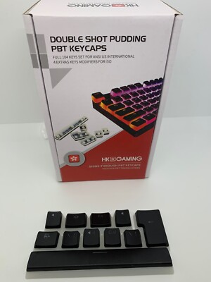 HK Gaming Double Shot Shine Through Pudding PBT Single Keycaps
