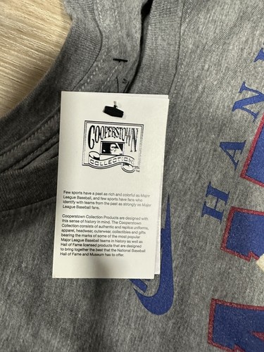 Nike MLB Hank Aaron "Hammerin' Hank" #44 Grey Baseball Tee Men's Size Medium - Picture 4 of 6