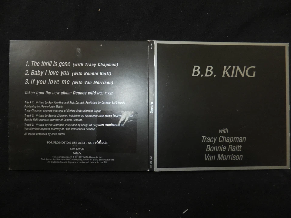 RARE PROMO CD B B KING / TAKEN FROM THE NEW ALBUM DEUCES WILD / - Photo 1/1