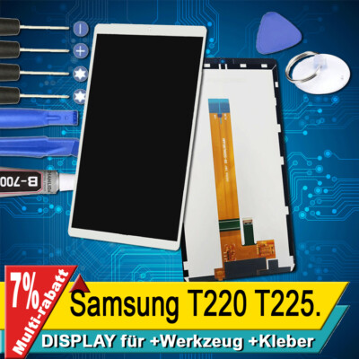 Display Für Samsung T220 Galaxy Tab A7 Lite Kompletes Bildschirm Lcd Touch Weis+