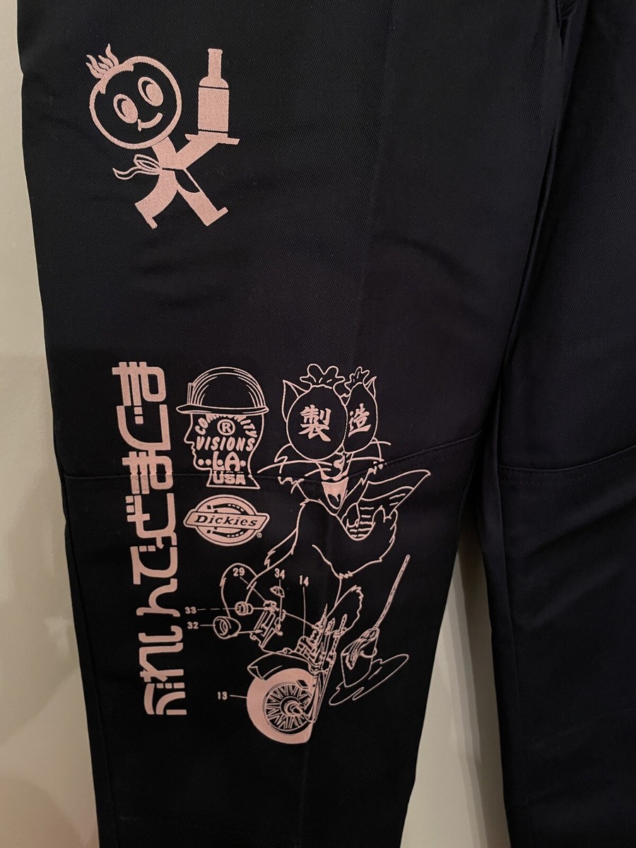 NEW 34W NAVY Brain Dead Fabrications Dickies twill work NEW 34W NAVY Brain Dead Fabrications Dickies twill work