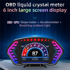 Obd2gps Hud Gauge Car Digital Head Up Display Speedometer Turbo Rpm Alarm Temp Obd2gps Hud Gauge Car Digital Head Up Display Speedometer Turbo Rpm Alarm Temp