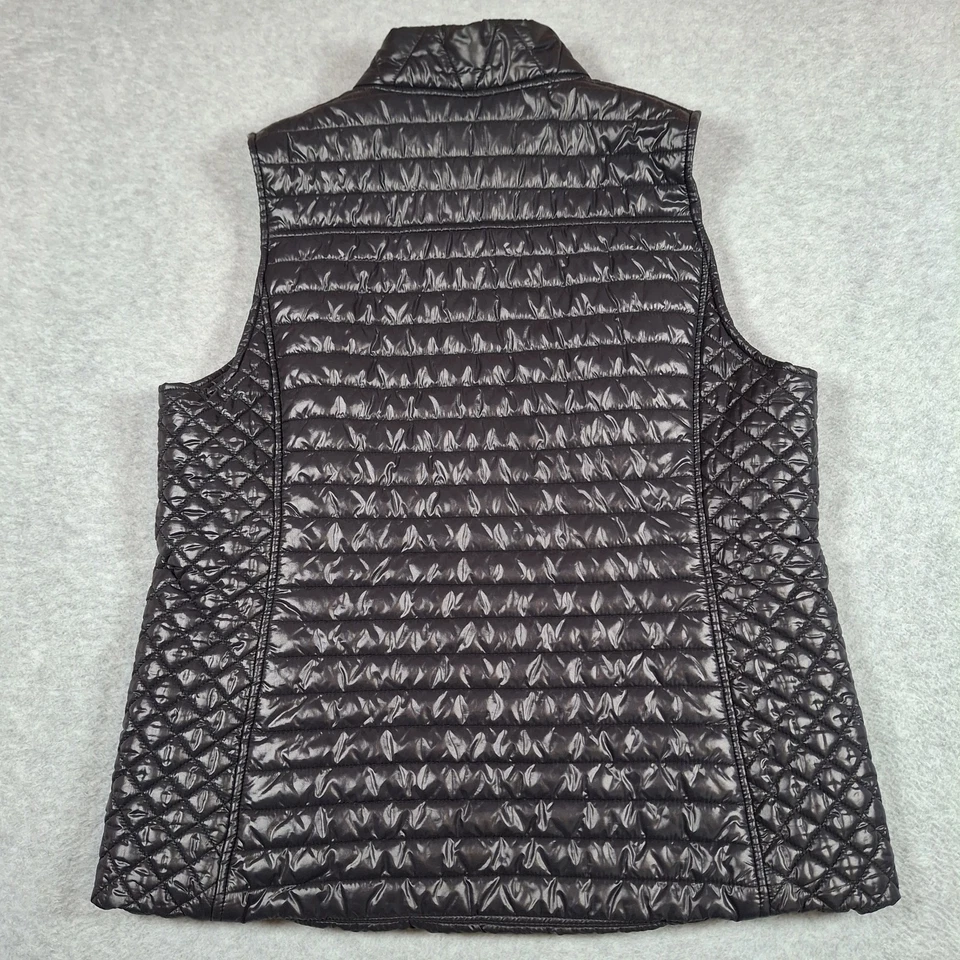 Vineyard Vines 绗缝松饼背心女式中号深蓝色双拉链口袋 — 第 2/4 张图片