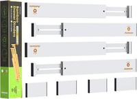 Schubladentrenner Verstellbar Bambus (43-56 Cm), Schubladen Organizer, Gefedert,