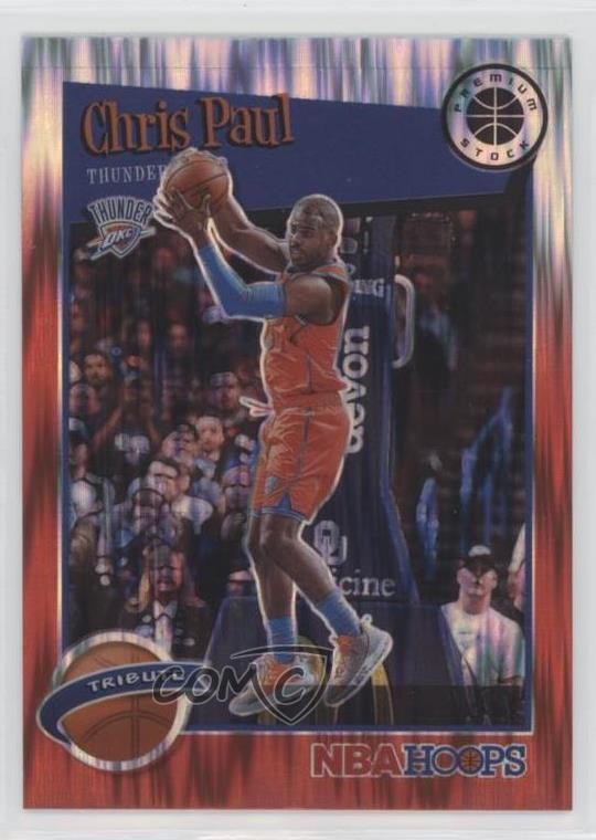 2019 Panini NBA Hoops Premium Stock Tribute Red Flash Prizm Chris Paul #288 5h0