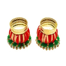 Set of 2 Tea Light Candle Holder Handmade Jute Ring T Lights Stand for 