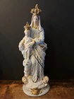 Plaster Antique Madonna  Notre-Dame des Victoires Baby Jesus Chapel Statue