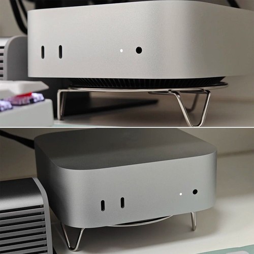 Stainless Host Bracket Heightening Mount Dock for Mac Mini M4/M4 Pro 2024 - Afbeelding 5 van 9