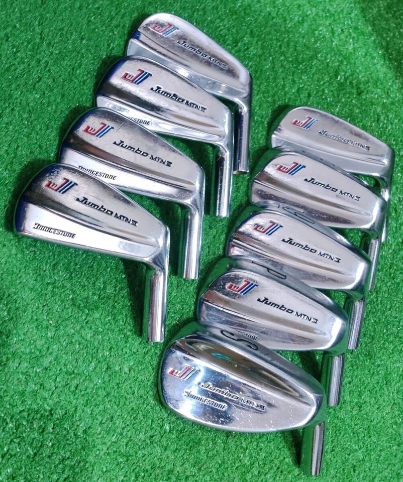 BRIDGESTONE JUMBO MTN3 3-9I,P,S 9 iron heads only - Image 2 of 4
