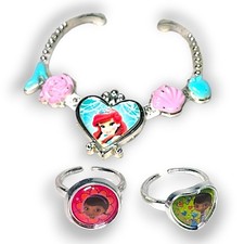 Disney Ariel Bracelet Doc McStuffins Rings Kids Costume Jewelry Play Set