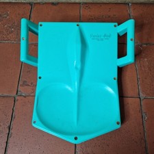 Vintage Swiss Bob Sled Snow Seat EMS Blue Teal Swiss Made