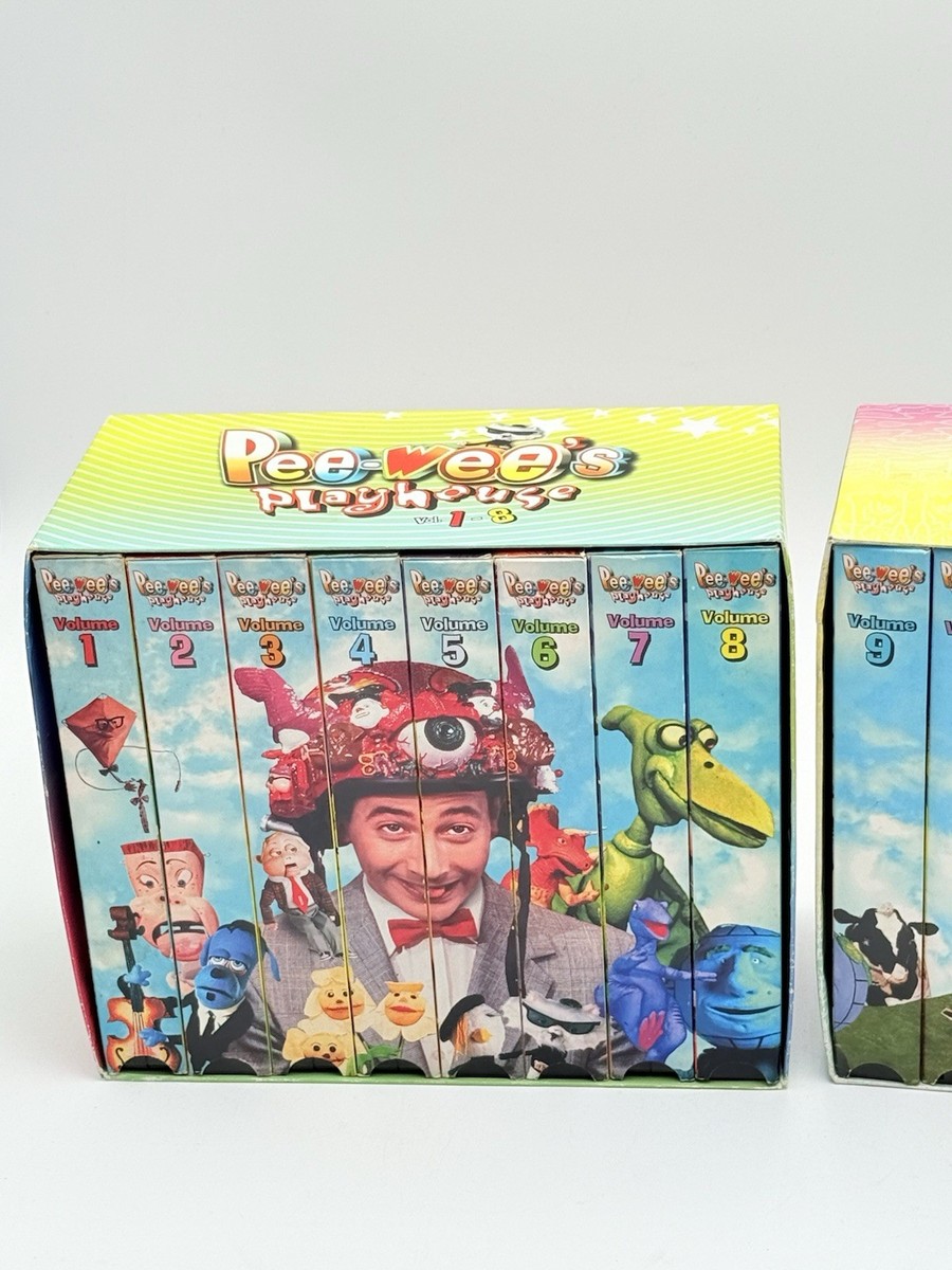 VTG Pee Wee's Playhouse TV Series VHS 2 Box Set Volume 1-8 9-16