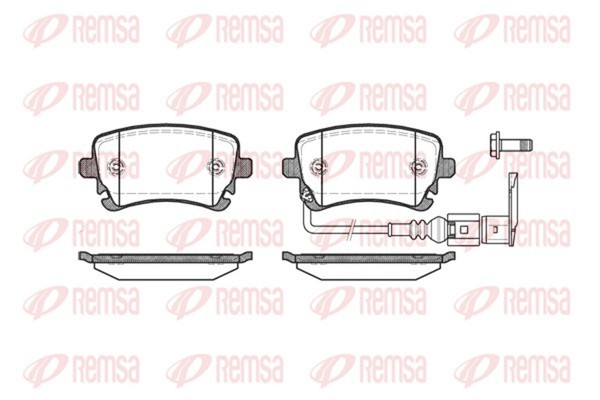Bremsbelagsatz Scheibenbremse Remsa 0897.11 FüR T6 T5 Multivan VW 7HN 7HM Bus-image