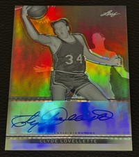 2012-13 Leaf Metal Basketball #BA-CL2 Clyde Lovellette Auto 34/50 