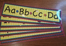Alphabet A-Z Hanging Wall Border Teaching School Classroom Kids Bulletin Board