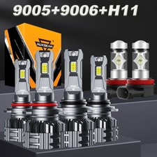 Auxbeam 90059006h11 Led Headlight Fog Light For Honda Accord Sedan 2006-2012