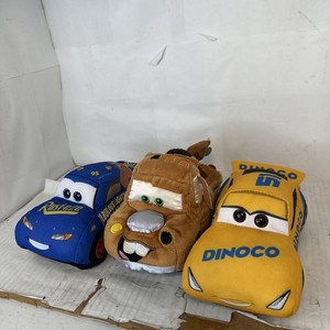 Lot of 2 Ty Disney Pixar Cars 7in Plush And One Disney Plush As Pictured