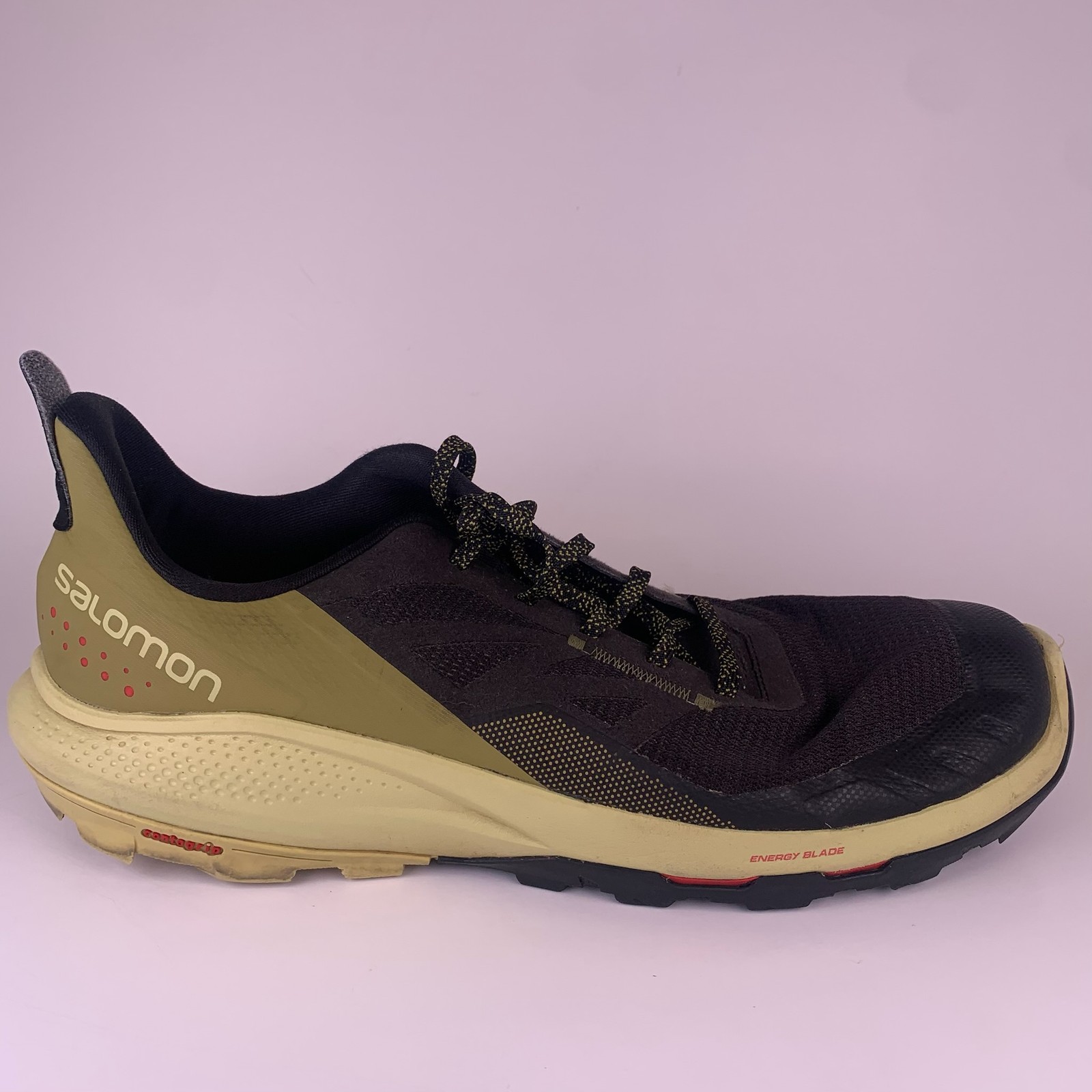 Scarpe da corsa Salomon uomo Outpulse escursionismo 415849 gialle sneakers taglia 12 5