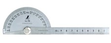 Shinwa Sokutei Silver Protractor No. 19 62480