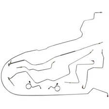 Classic Tube Brake Line Kit Complete Original Drum 9" 28-Spline Mustang V8 68-69