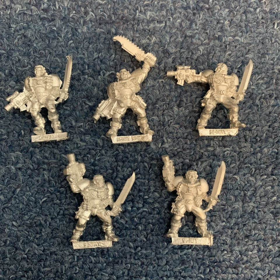Vintage Warhammer 40k Space Marine Scouts Rare Metal - Image 3 of 4