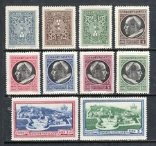 VATICAN Sc#91-8,E5-6 1945 Regular Issue MNH