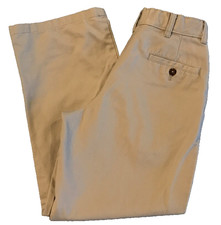 GEORGE Khaki Pants Boys Youth Size 12 Pleats Pockets Adjustable Waist